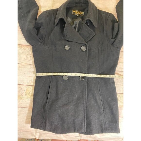 Marvin Richards New York Women's Black Button Front Coat - XL - Picture 9 of 12